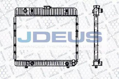 Jdeus RA0170260 - Радиатор, охлаждане на двигателя vvparts.bg