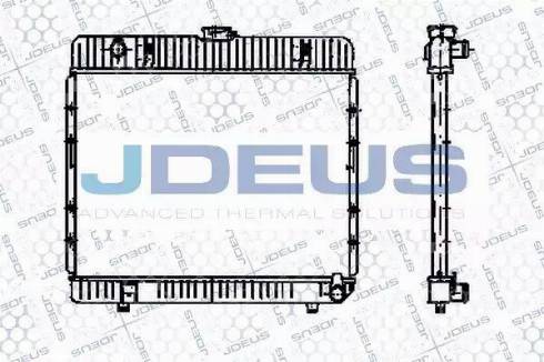 Jdeus RA0170270 - Радиатор, охлаждане на двигателя vvparts.bg