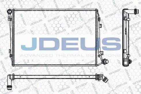 Jdeus RA0300490 - Радиатор, охлаждане на двигателя vvparts.bg