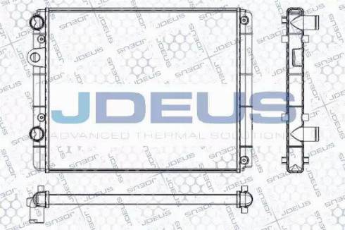 Jdeus RA0300400 - Радиатор, охлаждане на двигателя vvparts.bg