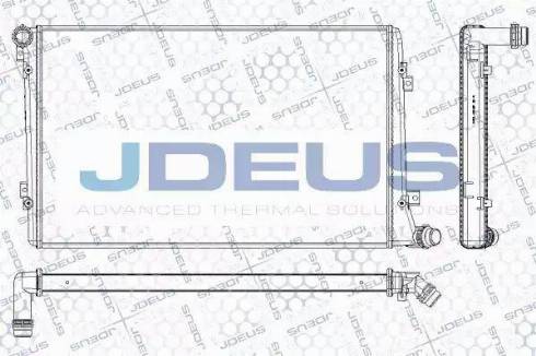 Jdeus RA0300500 - Радиатор, охлаждане на двигателя vvparts.bg