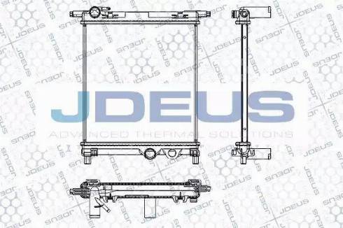 Jdeus RA0300600 - Радиатор, охлаждане на двигателя vvparts.bg