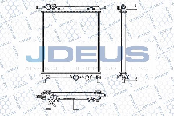 Jdeus RA0300630 - Радиатор, охлаждане на двигателя vvparts.bg