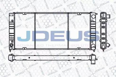 Jdeus RA0300041 - Радиатор, охлаждане на двигателя vvparts.bg