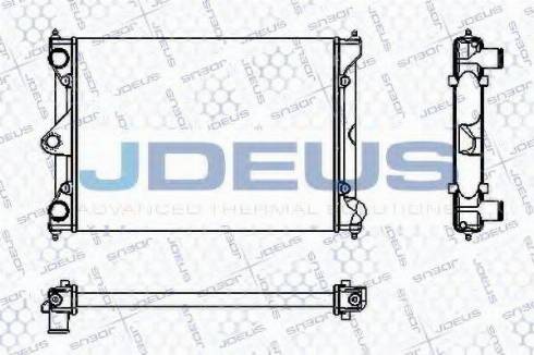 Jdeus RA0300171 - Радиатор, охлаждане на двигателя vvparts.bg