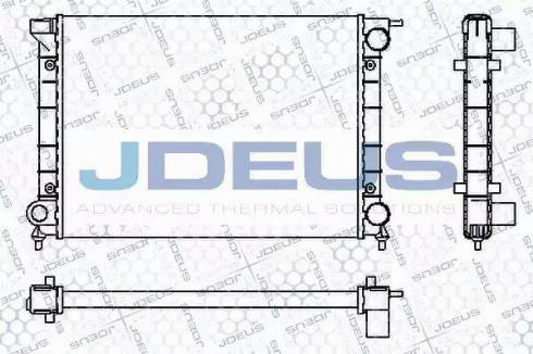 Jdeus RA0300340 - Радиатор, охлаждане на двигателя vvparts.bg