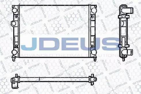 Jdeus RA0300380 - Радиатор, охлаждане на двигателя vvparts.bg