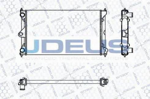 Jdeus RA0300281 - Радиатор, охлаждане на двигателя vvparts.bg