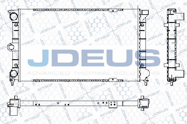 Jdeus RA0300271 - Радиатор, охлаждане на двигателя vvparts.bg