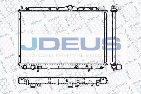 Jdeus RA0310491 - Радиатор, охлаждане на двигателя vvparts.bg