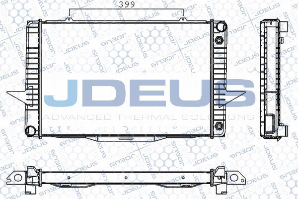 Jdeus RA0310470 - Радиатор, охлаждане на двигателя vvparts.bg
