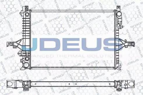 Jdeus RA0310540 - Радиатор, охлаждане на двигателя vvparts.bg