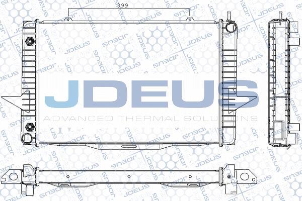 Jdeus RA0310550 - Радиатор, охлаждане на двигателя vvparts.bg