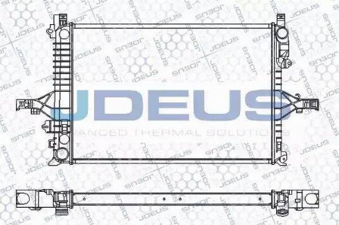 Jdeus RA0310530 - Радиатор, охлаждане на двигателя vvparts.bg