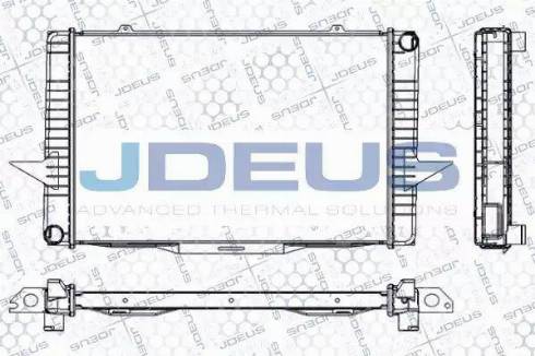 Jdeus RA0310360 - Радиатор, охлаждане на двигателя vvparts.bg