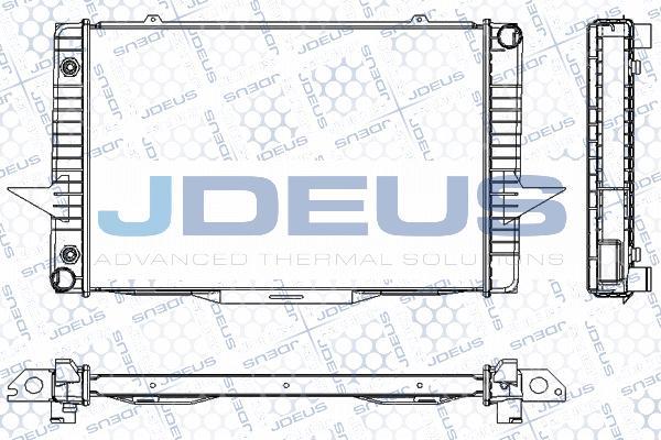 Jdeus RA0310370 - Радиатор, охлаждане на двигателя vvparts.bg
