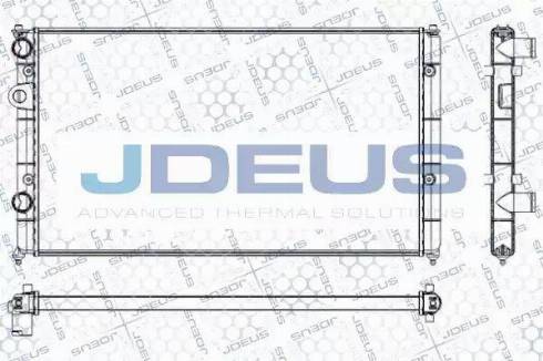 Jdeus RA0250040 - Радиатор, охлаждане на двигателя vvparts.bg