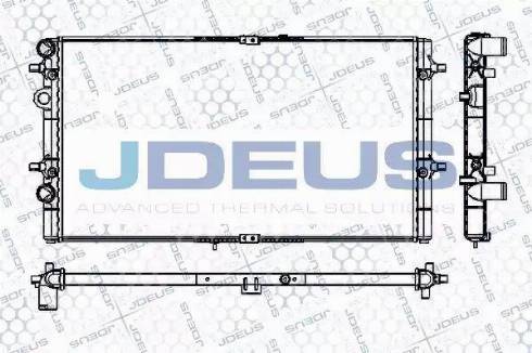 Jdeus RA0250060 - Радиатор, охлаждане на двигателя vvparts.bg