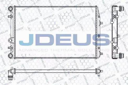 Jdeus RA0250080 - Радиатор, охлаждане на двигателя vvparts.bg