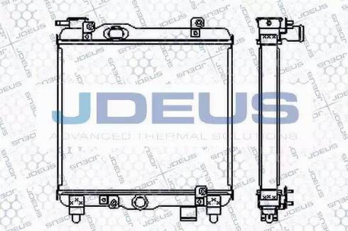 Jdeus RA0250030 - Радиатор, охлаждане на двигателя vvparts.bg