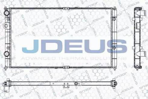 Jdeus RA0250070 - Радиатор, охлаждане на двигателя vvparts.bg