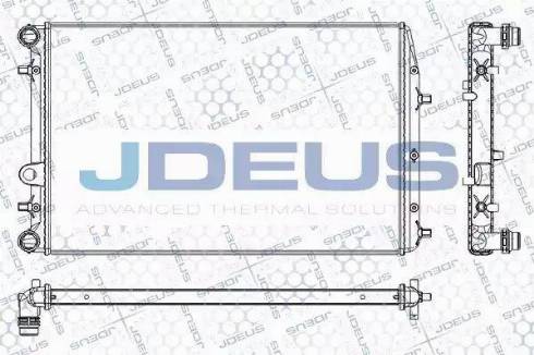 Jdeus RA0250110 - Радиатор, охлаждане на двигателя vvparts.bg