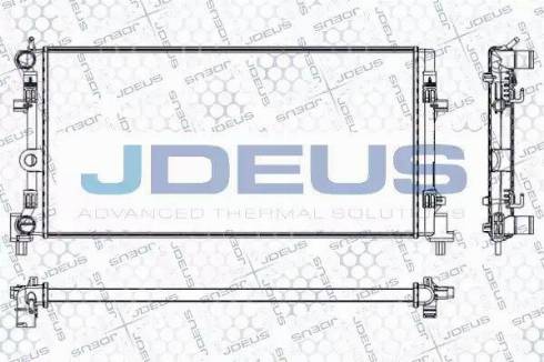 Jdeus RA0250130 - Радиатор, охлаждане на двигателя vvparts.bg