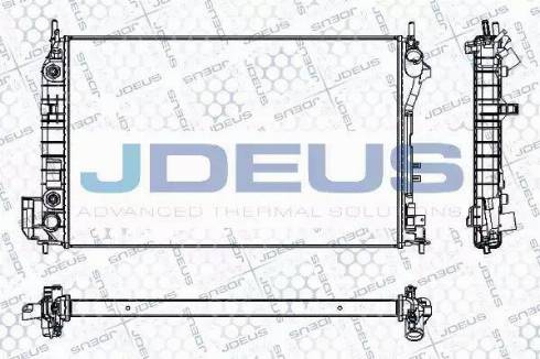 Jdeus RA0200900 - Радиатор, охлаждане на двигателя vvparts.bg