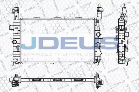 Jdeus RA0200910 - Радиатор, охлаждане на двигателя vvparts.bg