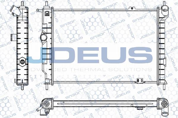 Jdeus RA0200440 - Радиатор, охлаждане на двигателя vvparts.bg