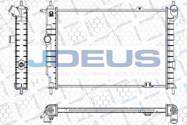 Jdeus RA0200450 - Радиатор, охлаждане на двигателя vvparts.bg