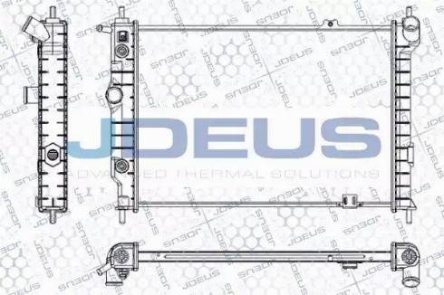 Jdeus RA0200460 - Радиатор, охлаждане на двигателя vvparts.bg