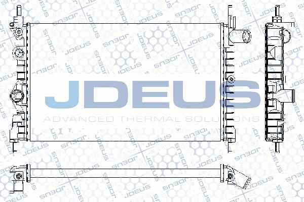 Jdeus RA0200411 - Радиатор, охлаждане на двигателя vvparts.bg