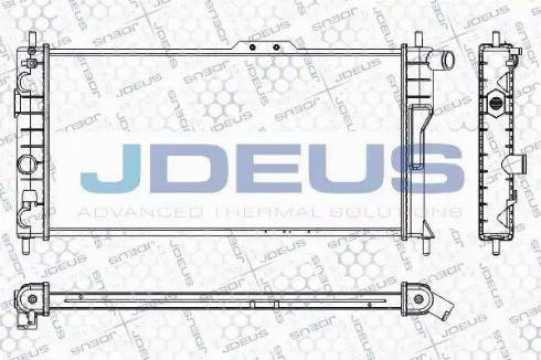 Jdeus RA0200471 - Радиатор, охлаждане на двигателя vvparts.bg