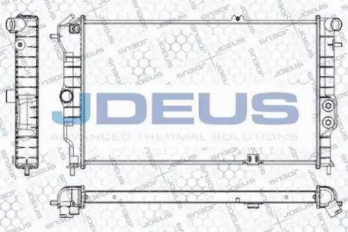 Jdeus RA0200561 - Радиатор, охлаждане на двигателя vvparts.bg