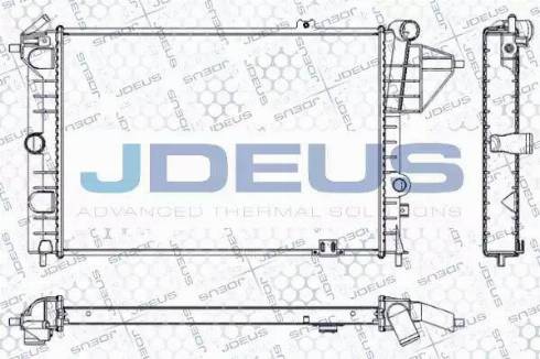 Jdeus RA0200580 - Радиатор, охлаждане на двигателя vvparts.bg