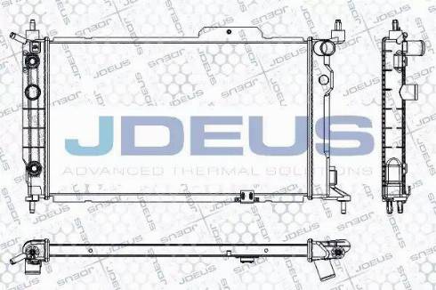 Jdeus RA0200641 - Радиатор, охлаждане на двигателя vvparts.bg