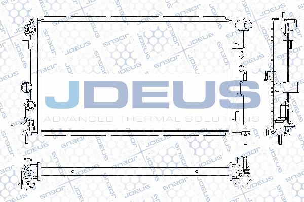 Jdeus RA0200651 - Радиатор, охлаждане на двигателя vvparts.bg