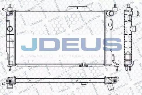 Jdeus RA0200611 - Радиатор, охлаждане на двигателя vvparts.bg