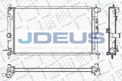 Jdeus RA0200681 - Радиатор, охлаждане на двигателя vvparts.bg