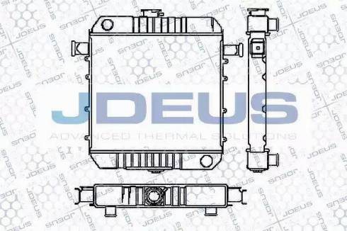 Jdeus RA0200060 - Радиатор, охлаждане на двигателя vvparts.bg