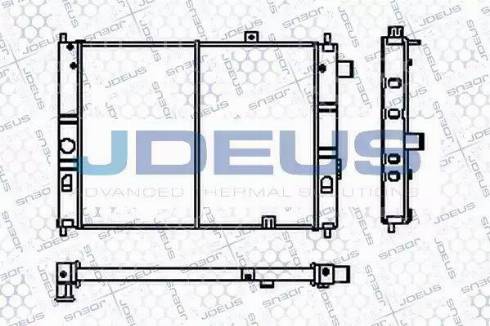 Jdeus RA0200140 - Радиатор, охлаждане на двигателя vvparts.bg