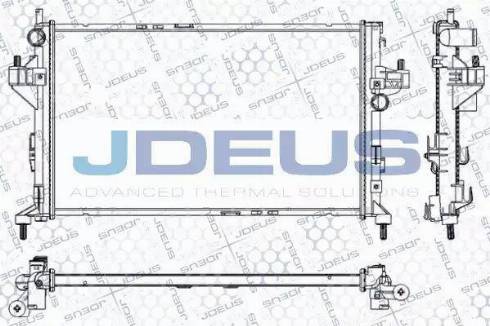 Jdeus RA0200850 - Радиатор, охлаждане на двигателя vvparts.bg