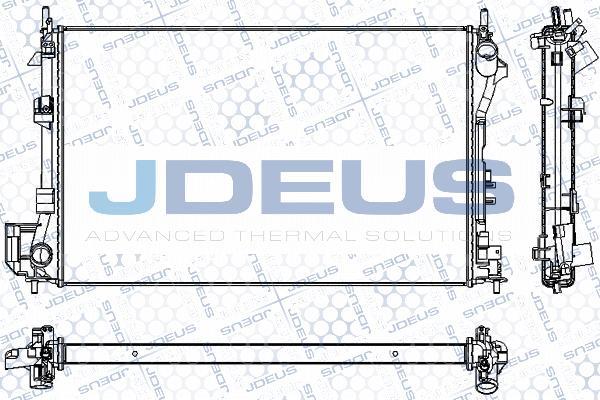 Jdeus RA0200860 - Радиатор, охлаждане на двигателя vvparts.bg