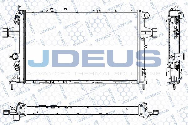 Jdeus RA0200830 - Радиатор, охлаждане на двигателя vvparts.bg