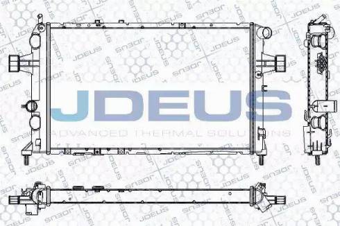 Jdeus RA0200820 - Радиатор, охлаждане на двигателя vvparts.bg