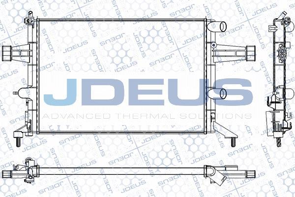 Jdeus RA0200740 - Радиатор, охлаждане на двигателя vvparts.bg