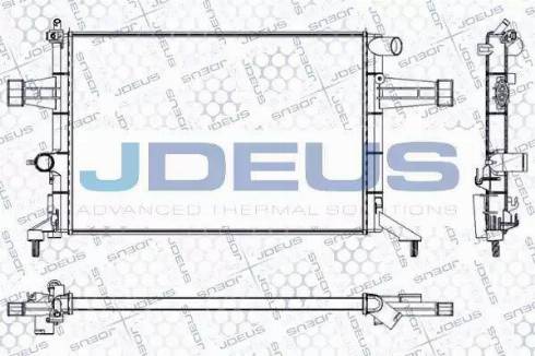 Jdeus RA0200760 - Радиатор, охлаждане на двигателя vvparts.bg