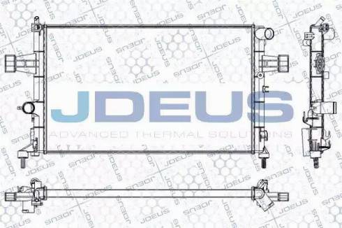 Jdeus RA0200770 - Радиатор, охлаждане на двигателя vvparts.bg