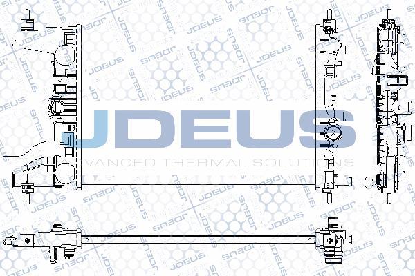 Jdeus RA0201040 - Радиатор, охлаждане на двигателя vvparts.bg